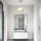 Suspension en cristal cubique irrégulier pour décoration intérieure moderne