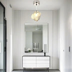 Suspension en cristal cubique irrégulier pour décoration intérieure moderne