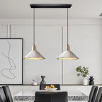 Suspension en bois gris avec motif de feuille de ginkgo pour salon