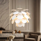 Lustre moderne à 5 niveaux avec structure métallique réglable