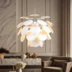 Lustre moderne à 5 niveaux avec structure métallique réglable