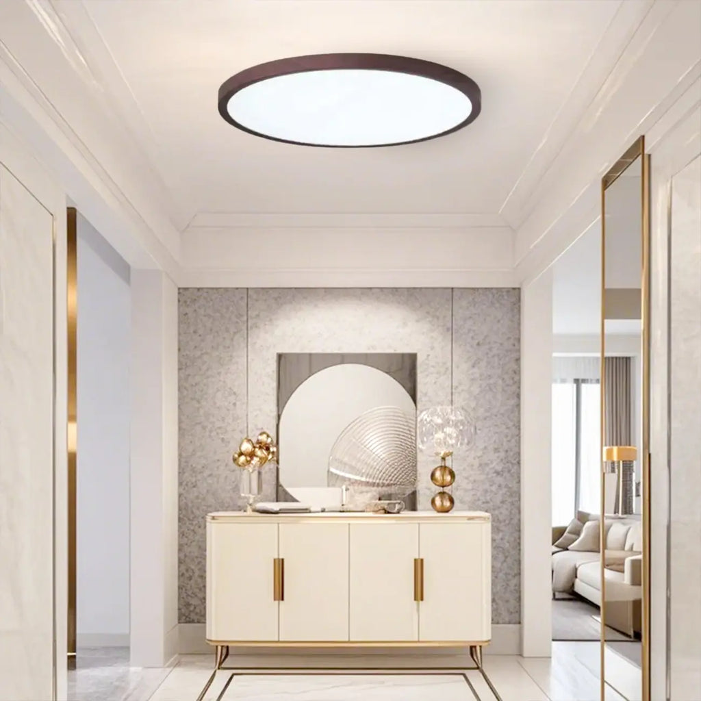 Plafonnier LED circulaire moderne encastré pour chambre à coucher