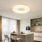 Plafonnier circulaire moderne à intensité variable pour chambre à coucher