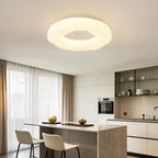 Plafonnier circulaire moderne à intensité variable pour chambre à coucher