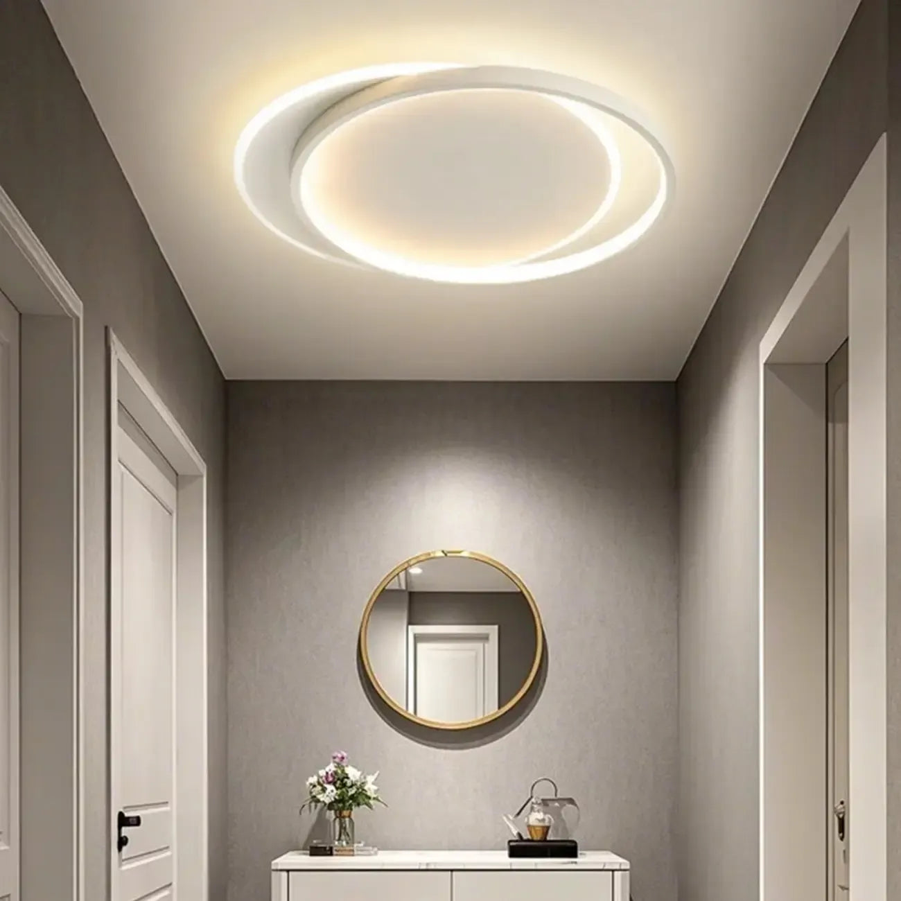 Plafonnier LED encastré élégant avec variateur à 3 niveaux