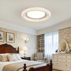 Plafonnier moderne à intensité variable en cristal pour chambre à coucher