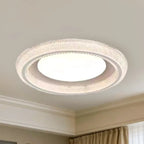 Plafonnier moderne à intensité variable en cristal pour chambre à coucher