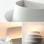 Applique murale minimaliste blanche à plusieurs niveaux pour l'éclairage de la chambre
