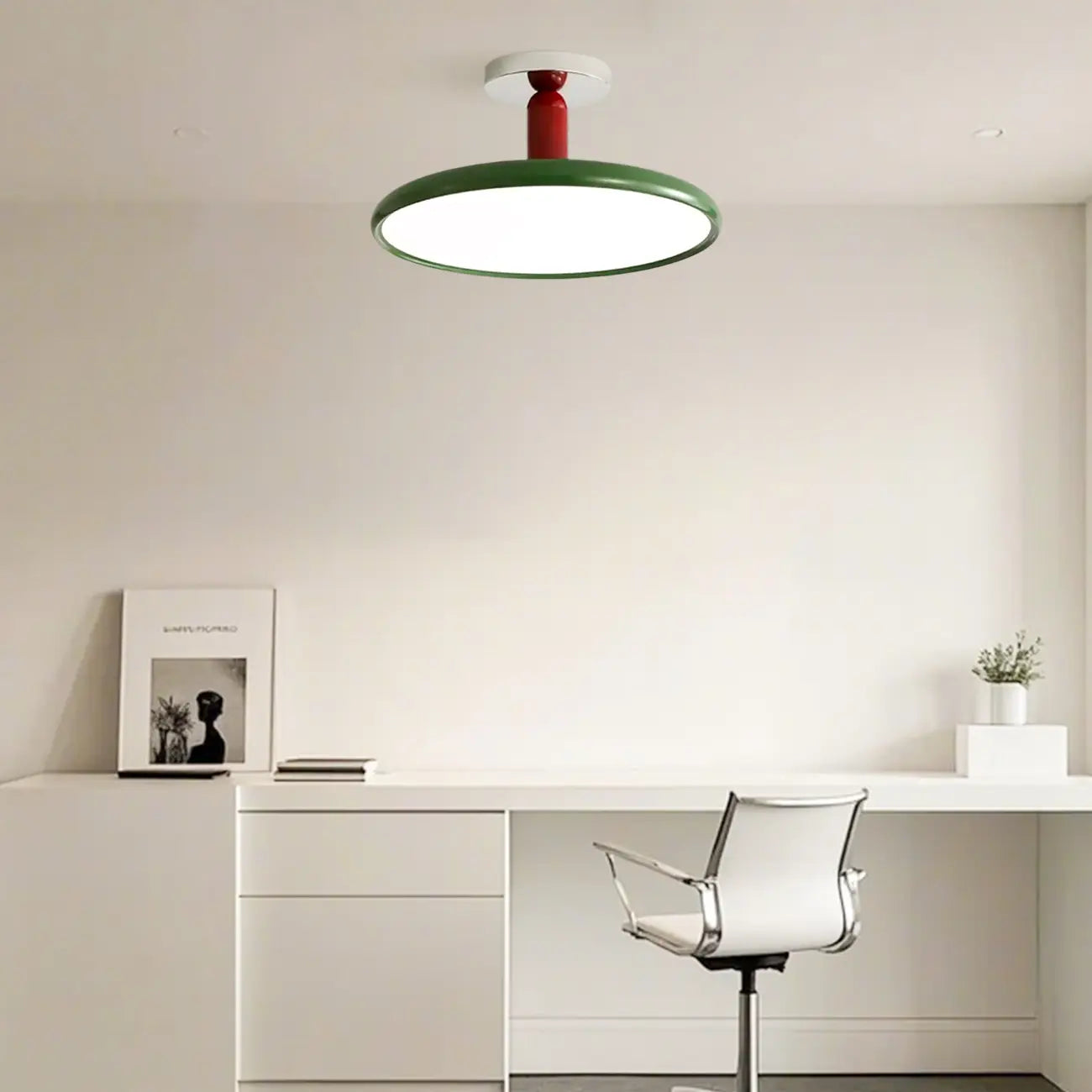 1 plafonnier semi-encastré à DEL à intensité variable pour usage résidentiel