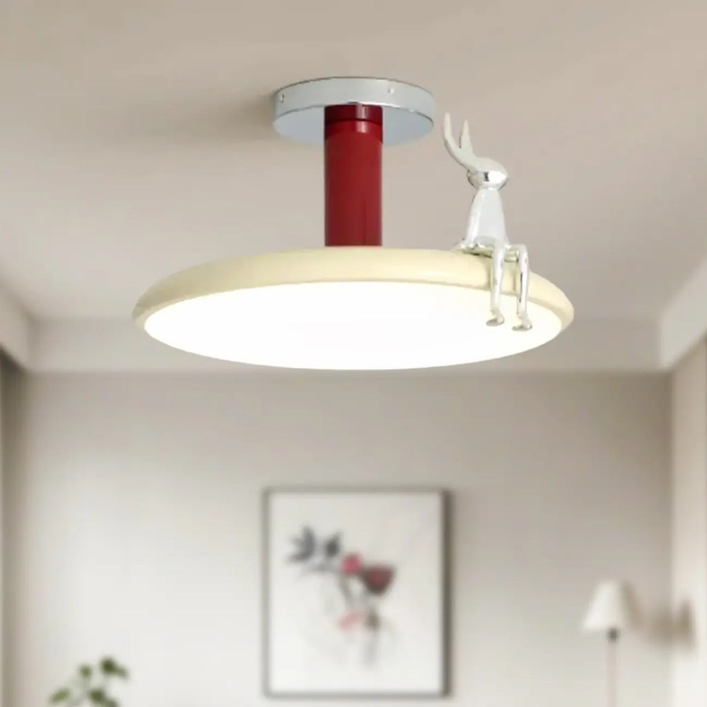 1 plafonnier semi-encastré à DEL à intensité variable pour usage résidentiel