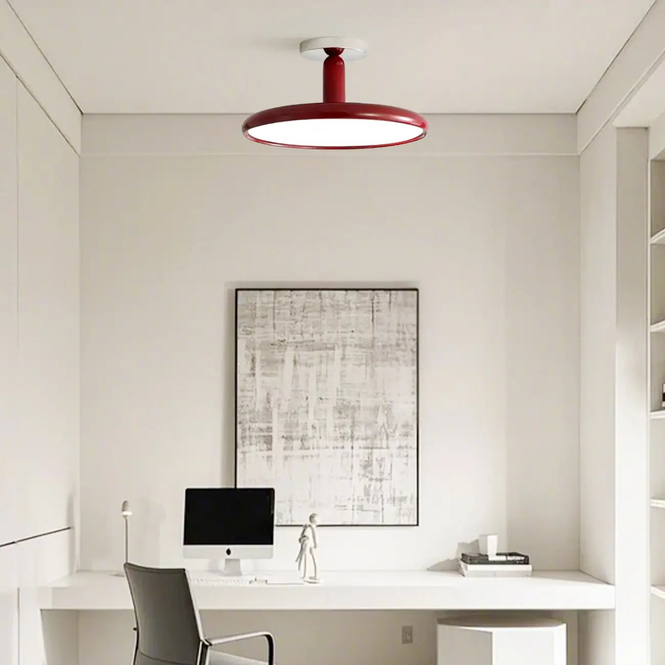 1 plafonnier semi-encastré à DEL à intensité variable pour usage résidentiel