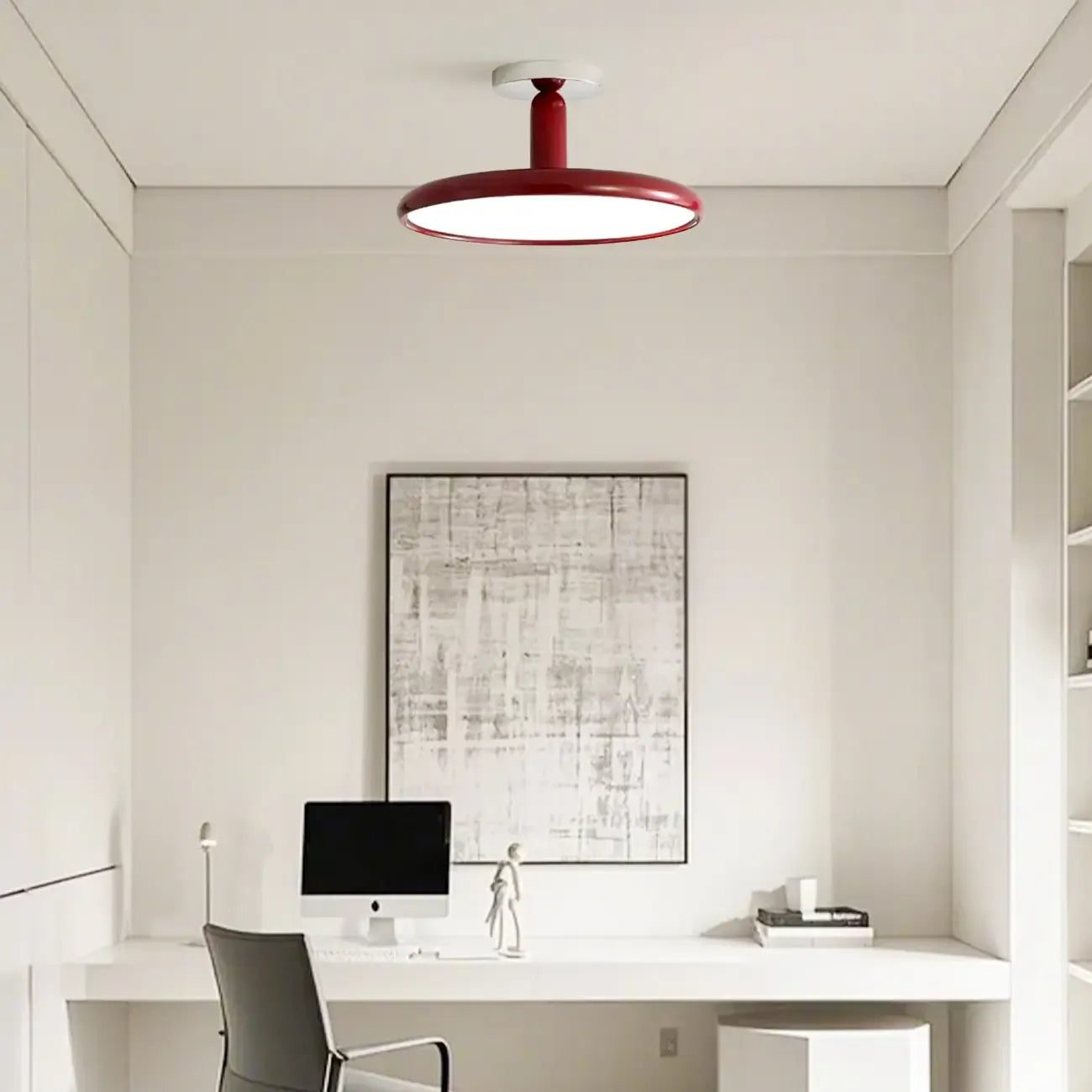 1 plafonnier semi-encastré à DEL à intensité variable pour usage résidentiel