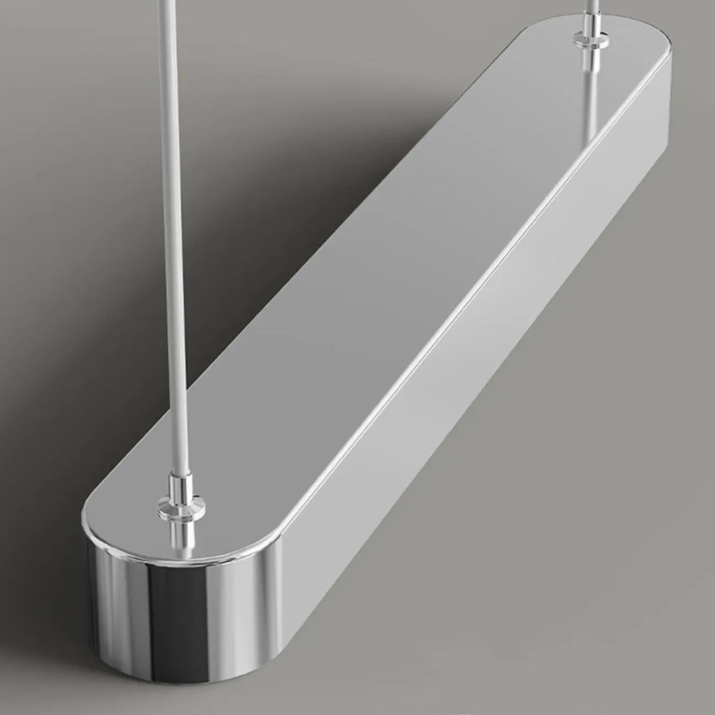 Suspension moderne à 3 lumières en plastique chromé pour îlot de cuisine