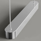 Suspension moderne à 3 lumières en plastique chromé pour îlot de cuisine