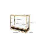 Vitrine rectangulaire en métal doré