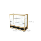 Vitrine rectangulaire en métal doré