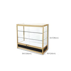 Vitrine rectangulaire en métal doré