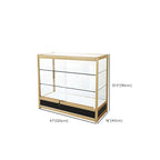 Vitrine rectangulaire en métal doré