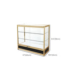 Vitrine rectangulaire en métal doré