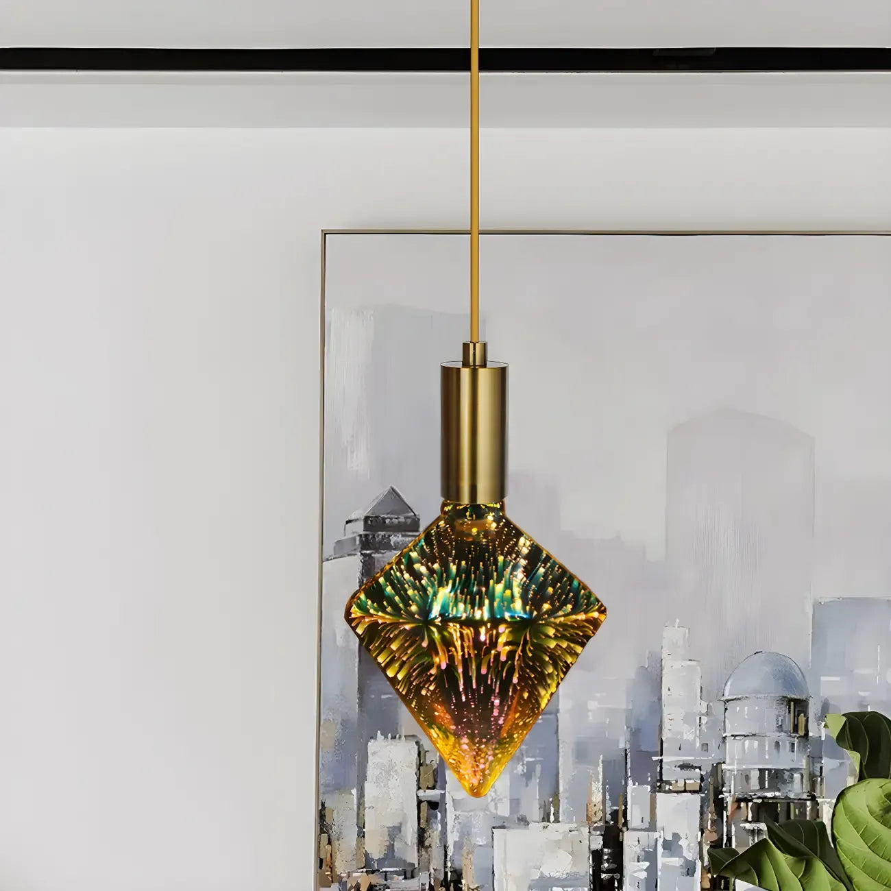 Ampoule LED multicolore en forme de diamant 4W E27 pour la décoration