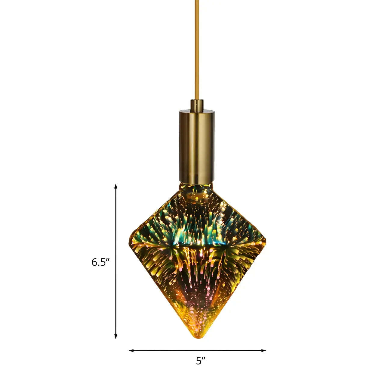 Ampoule LED multicolore en forme de diamant 4W E27 pour la décoration
