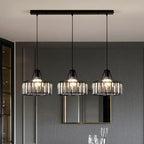Suspension contemporaine en cristal pour îlot de cuisine