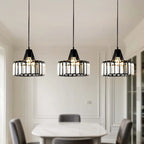 Suspension contemporaine en cristal pour îlot de cuisine