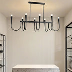 Suspension moderne dorée réglable pour îlot de cuisine