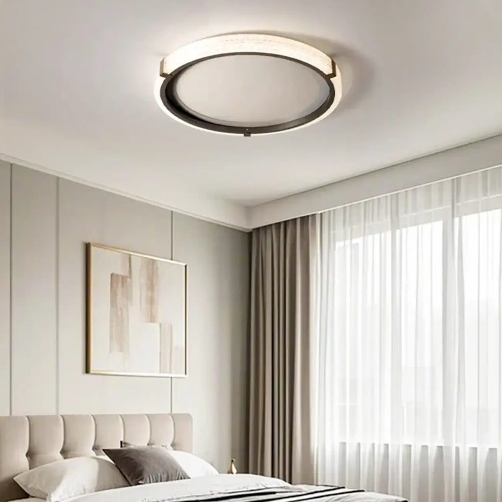 Plafonnier LED blanc à intensité variable pour salon