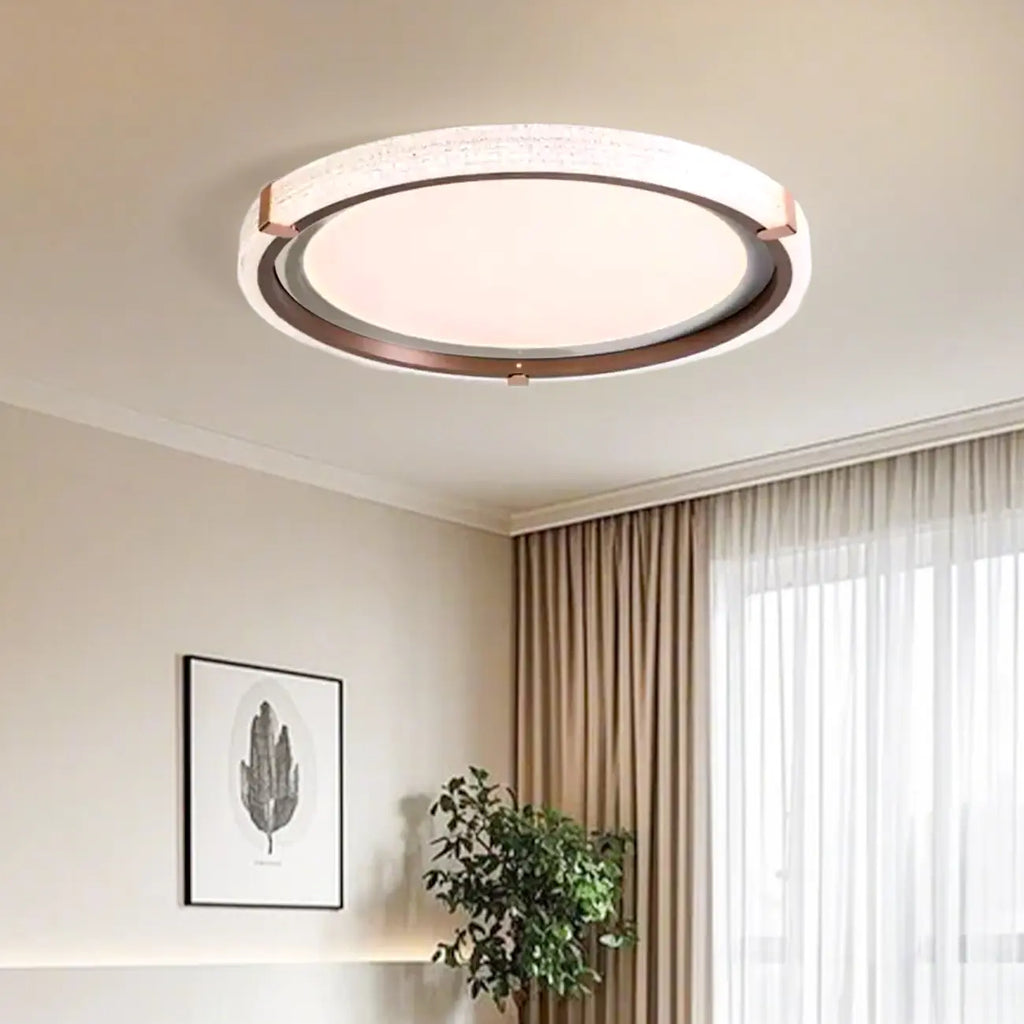 Plafonnier LED blanc à intensité variable pour salon
