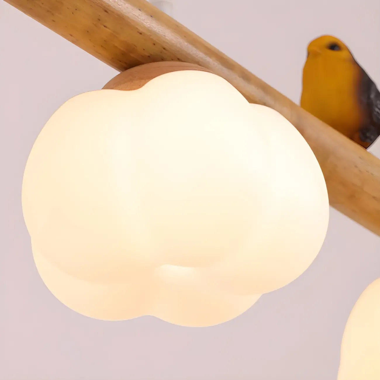 Lampada a sospensione moderna a isola con fiori in bambù regolabile