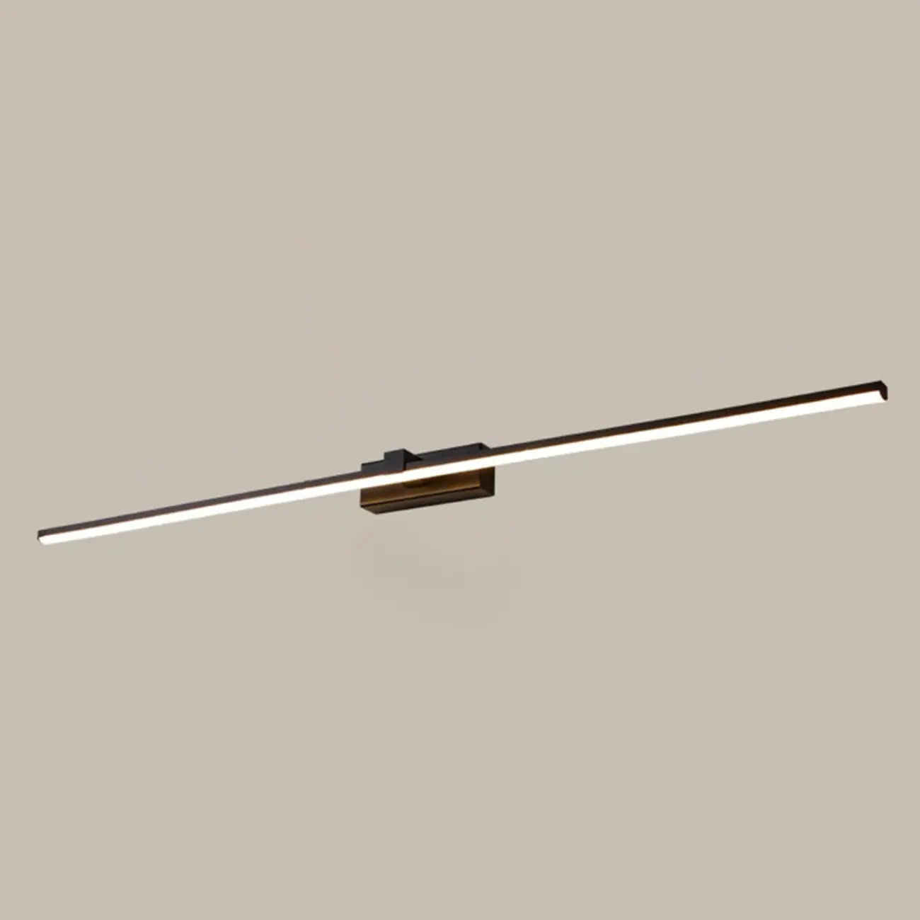 Luminaire de salle de bain linéaire long en gel de silice pour meuble-lavabo