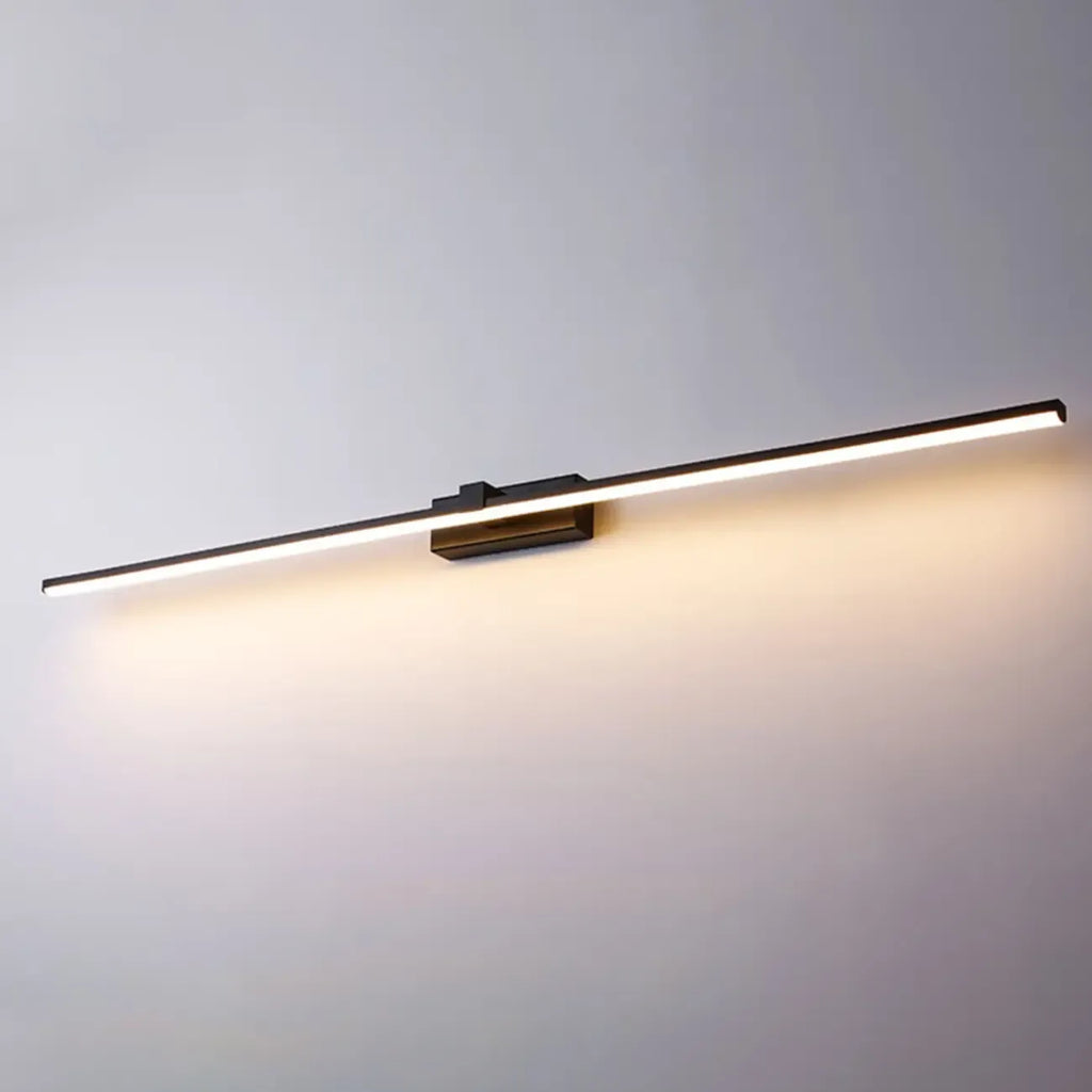Luminaire de salle de bain linéaire long en gel de silice pour meuble-lavabo