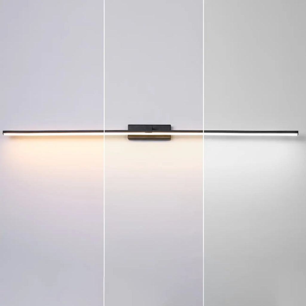 Luminaire de salle de bain linéaire long en gel de silice pour meuble-lavabo