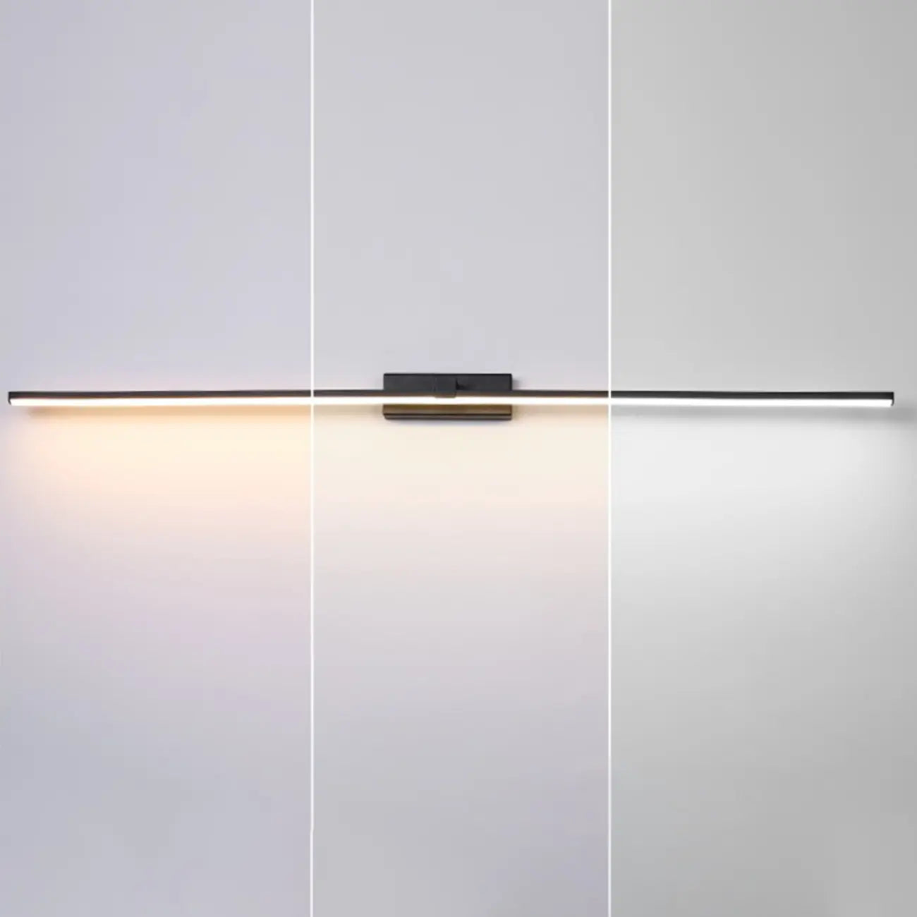 Luminaire de salle de bain linéaire long en gel de silice pour meuble-lavabo