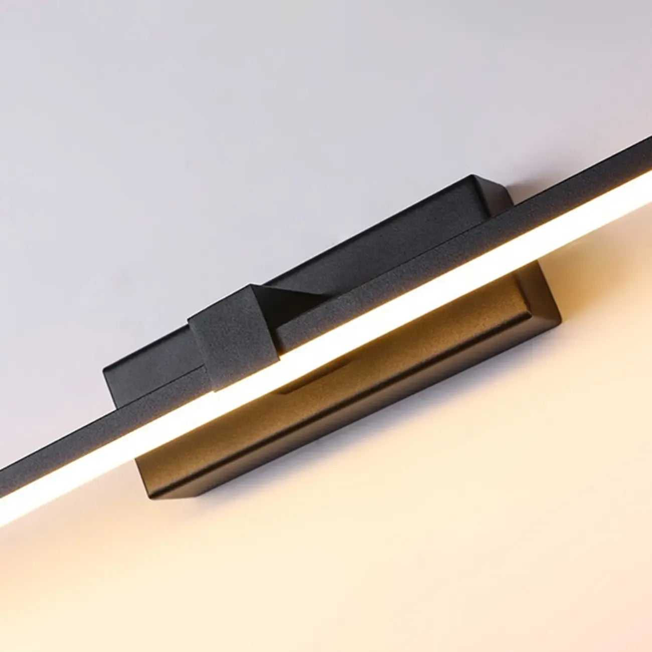 Luminaire de salle de bain linéaire long en gel de silice pour meuble-lavabo