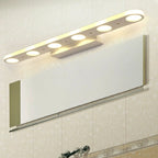 Applique a barra a LED a 6 luci bianca in acrilico per bagno