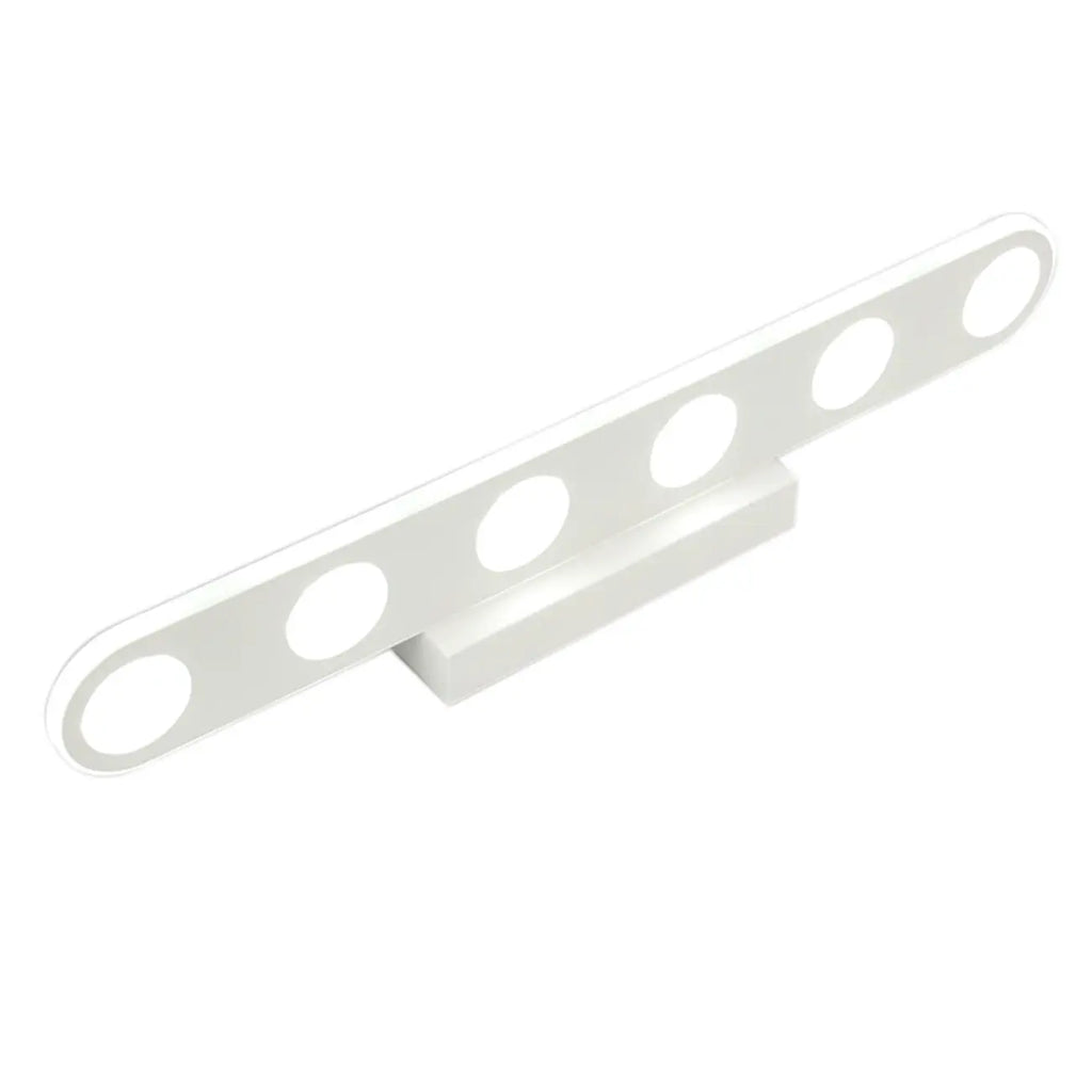 Applique a barra a LED a 6 luci bianca in acrilico per bagno