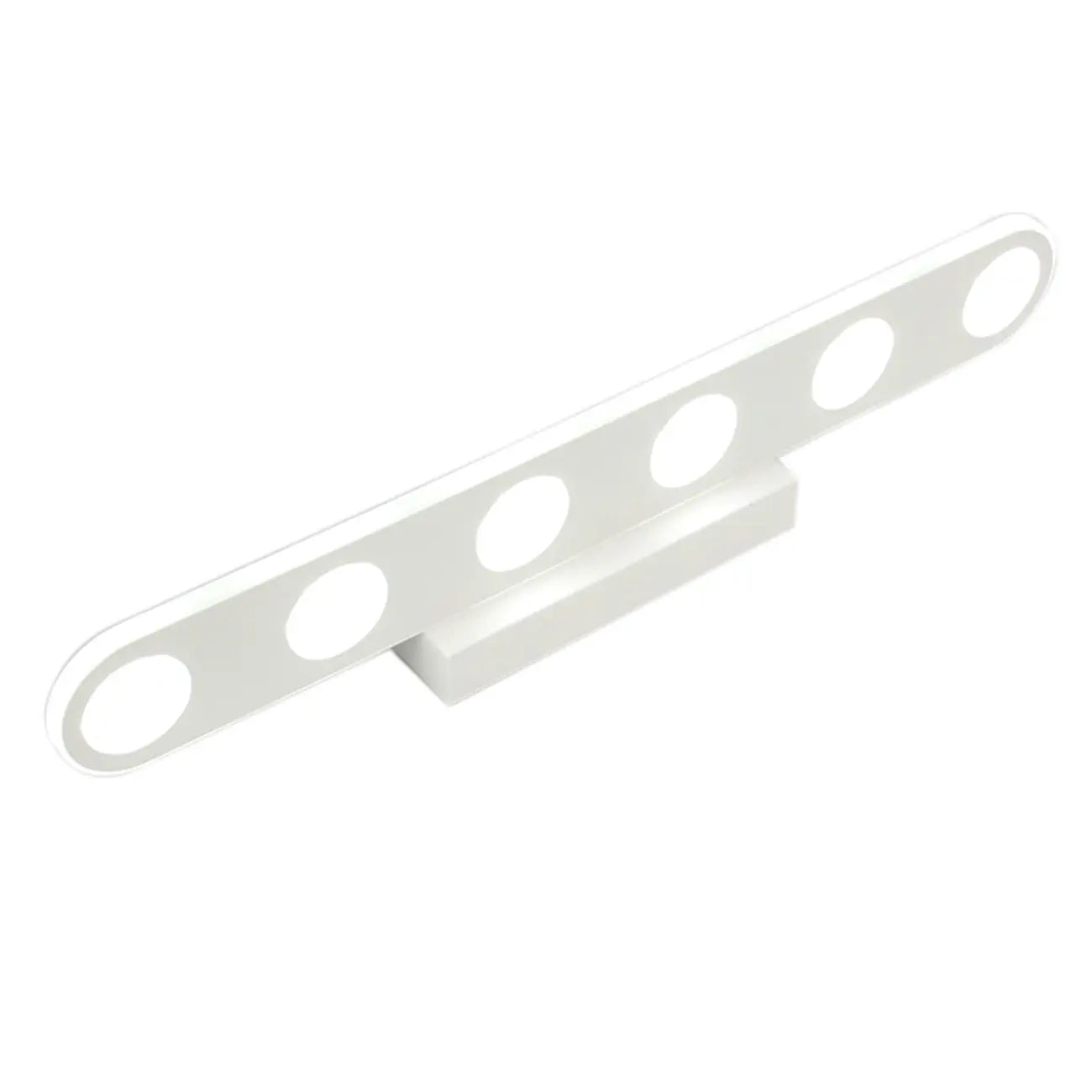 Applique a barra a LED a 6 luci bianca in acrilico per bagno