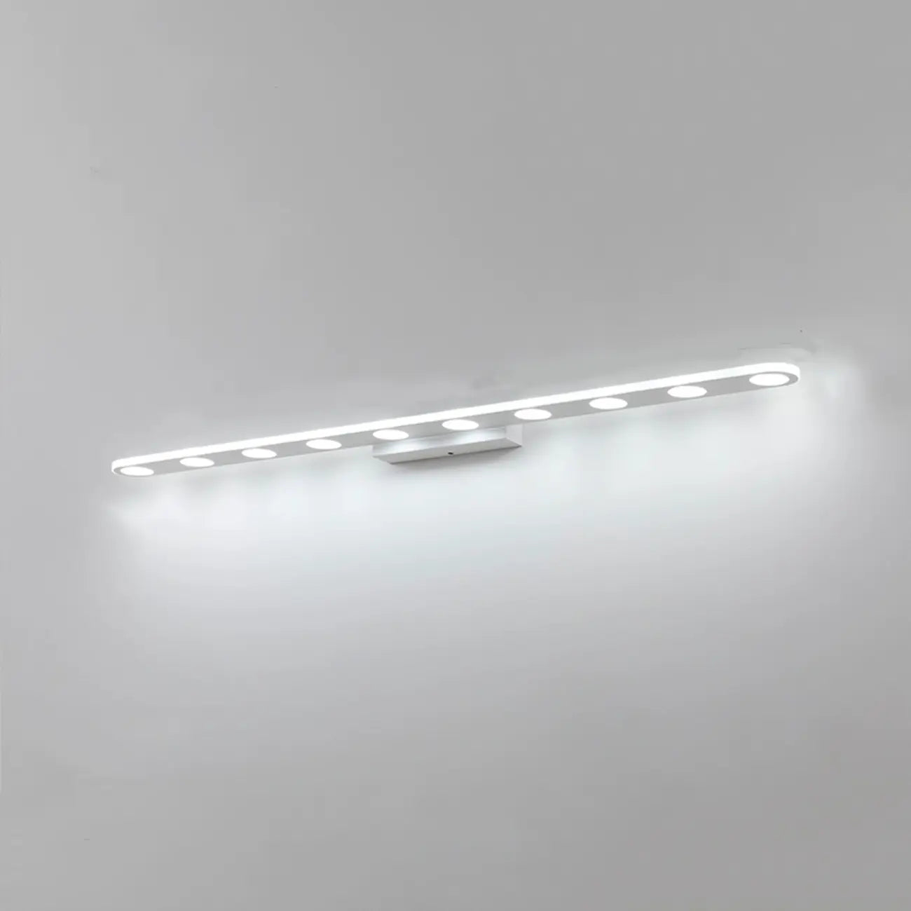 Applique a barra a LED a 6 luci bianca in acrilico per bagno