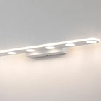 Applique a barra a LED a 6 luci bianca in acrilico per bagno