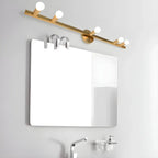 Applique murale élégante en métal de forme géométrique pour salle de bain