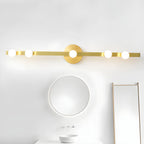 Applique murale élégante en métal de forme géométrique pour salle de bain