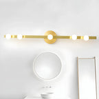 Applique murale élégante en métal de forme géométrique pour salle de bain