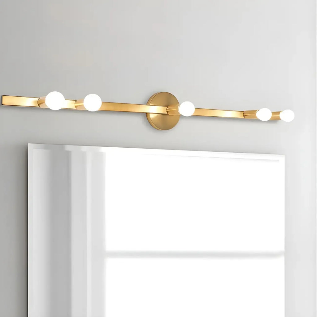 Applique murale élégante en métal de forme géométrique pour salle de bain