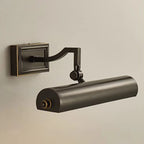 Applique murale classique en tube métallique avec abat-jour en cuivre pour salle de bain