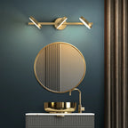 Applique murale minimaliste en métal avec LED pour la décoration de salle de bain