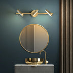 Applique murale minimaliste en métal avec LED pour la décoration de salle de bain