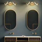Applique murale minimaliste en métal avec LED pour la décoration de salle de bain
