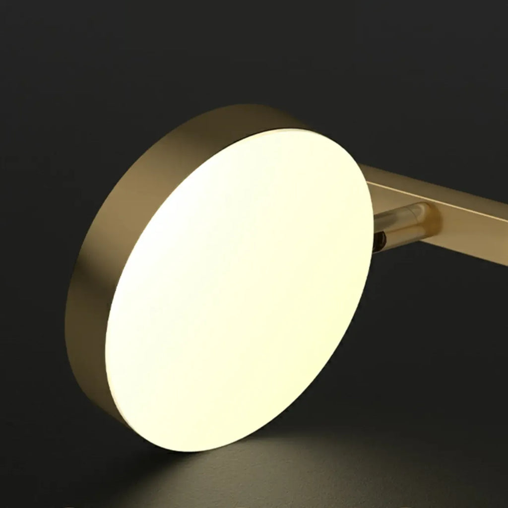 Applique murale minimaliste en métal avec LED pour la décoration de salle de bain